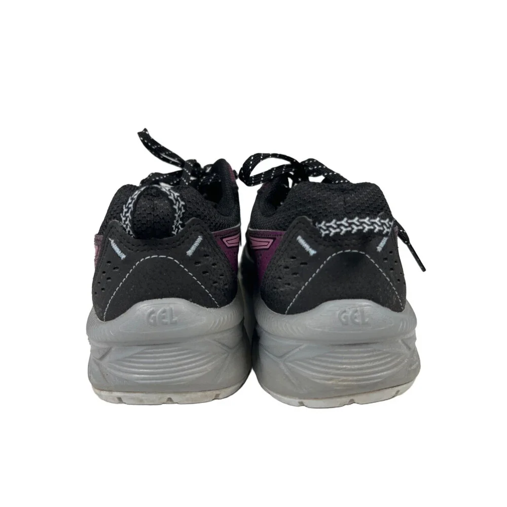Asics Women's Black/Purple Gel-Venture 9 Lace Up Athletic Shoes - 7.5 Wide